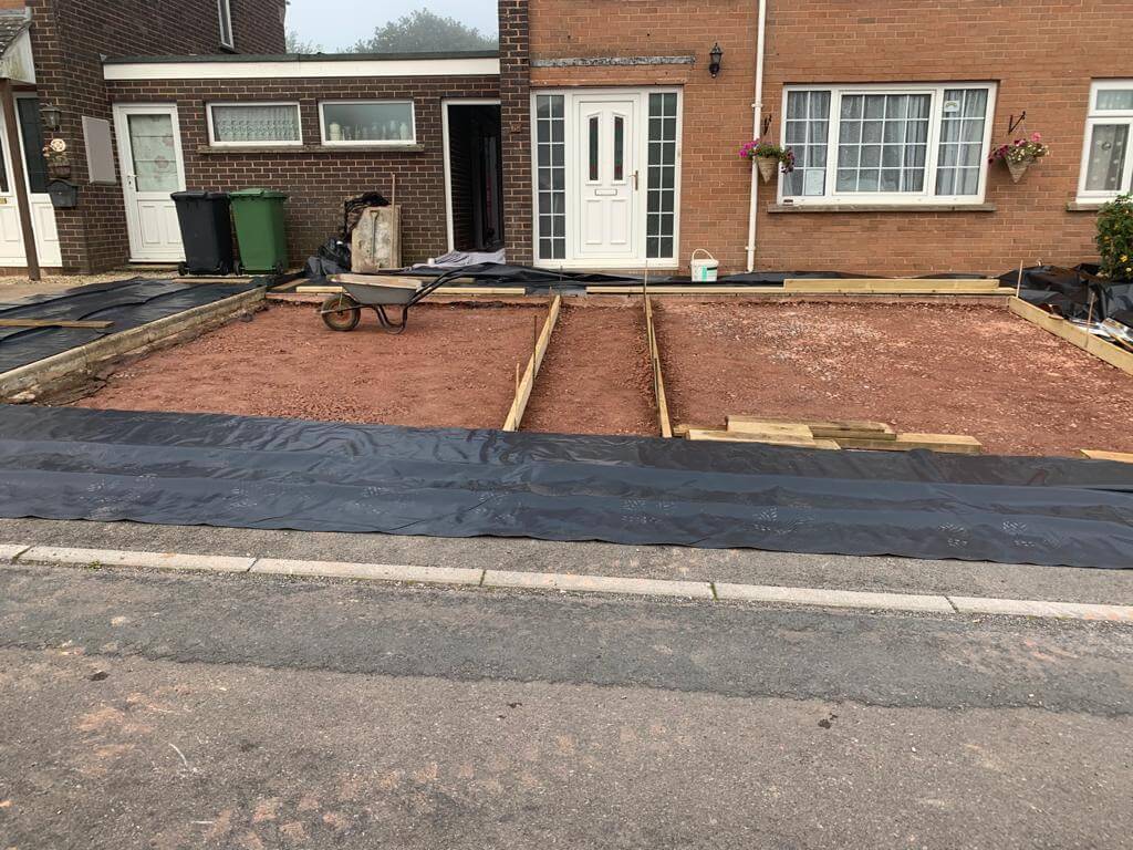 concrete driveway